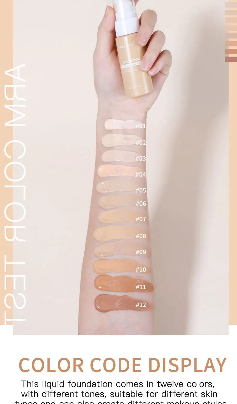 HD Liquid Foundation | Full Coverage & Waterproof