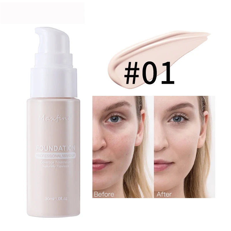 HD Liquid Foundation | Full Coverage & Waterproof