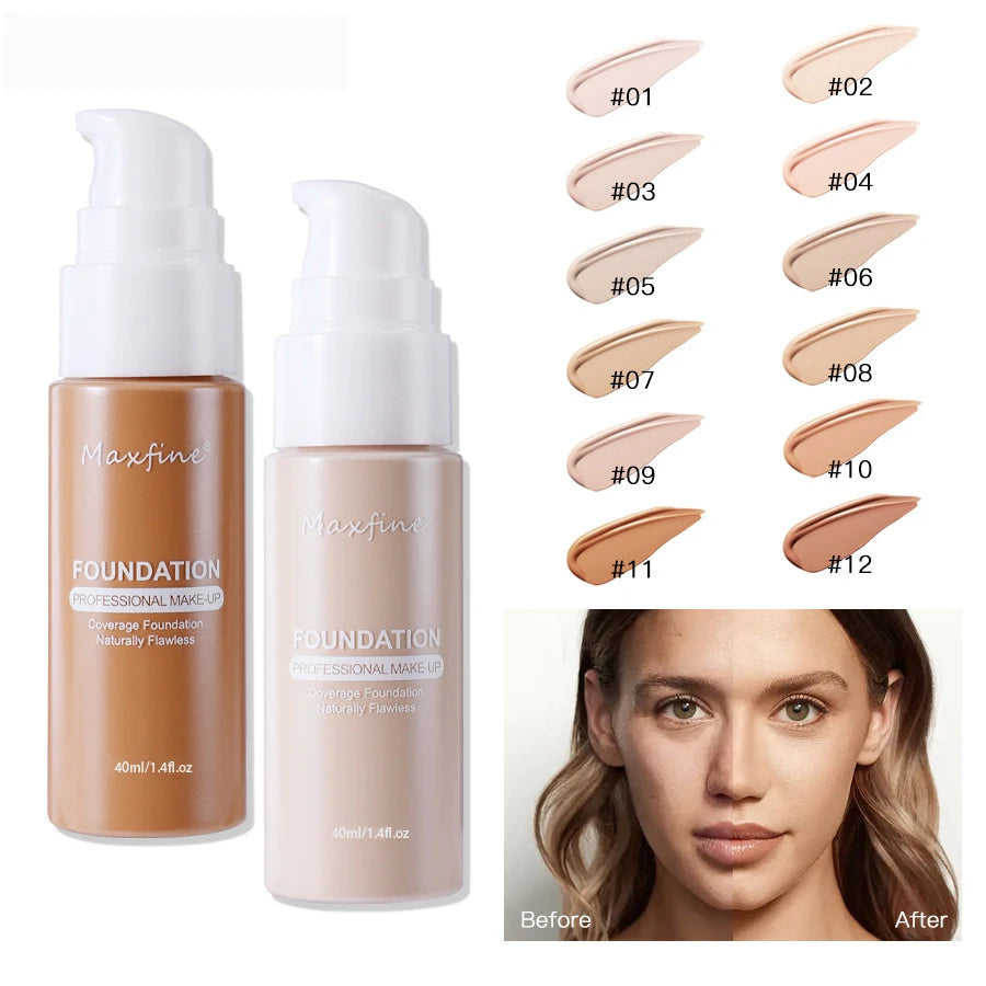 HD Liquid Foundation | Full Coverage & Waterproof