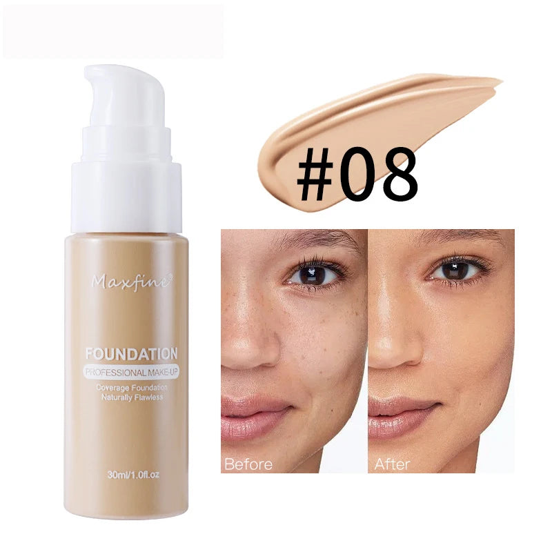 HD Liquid Foundation | Full Coverage & Waterproof